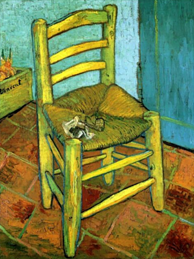 This image has an empty alt attribute; its file name is Van-Gogh-Chair.jpg